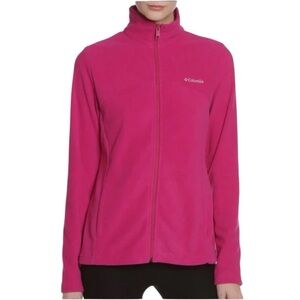 Columbia Fuchsia Fleece Zip-up Jacket Small